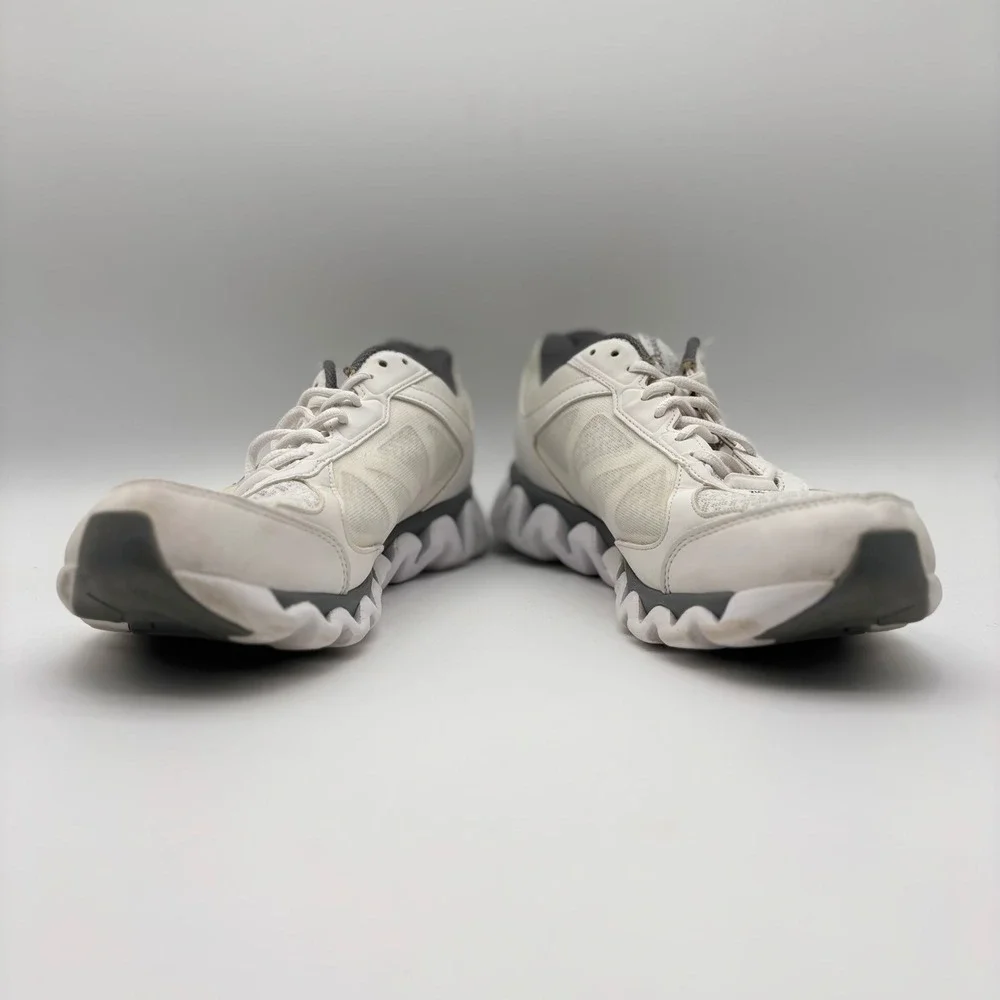 Reebok ZigLite Mens White Grey Running Shoes M44041 Size 11.5